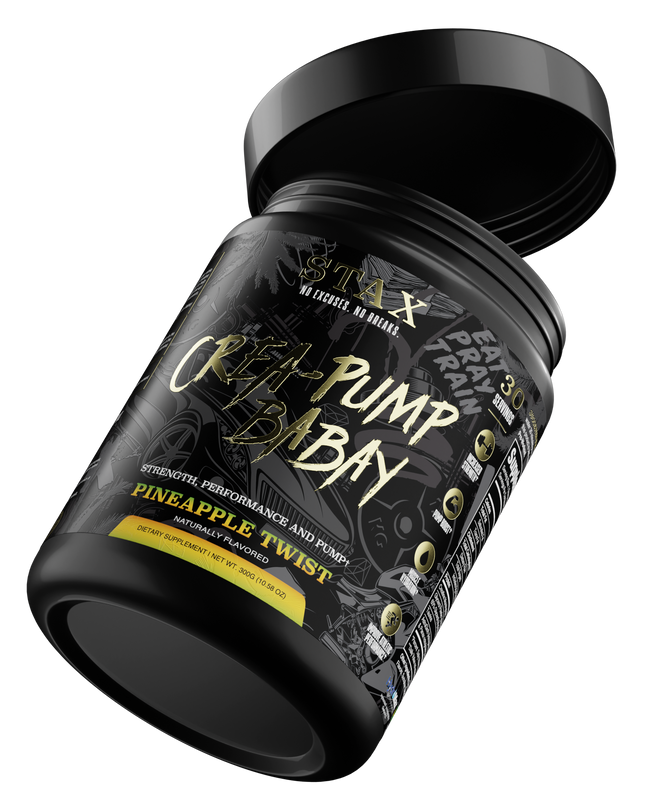 Creapump,Creatine Monohydrate Supplement,Pineapple flavor, dynamic front view